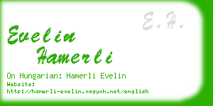 evelin hamerli business card